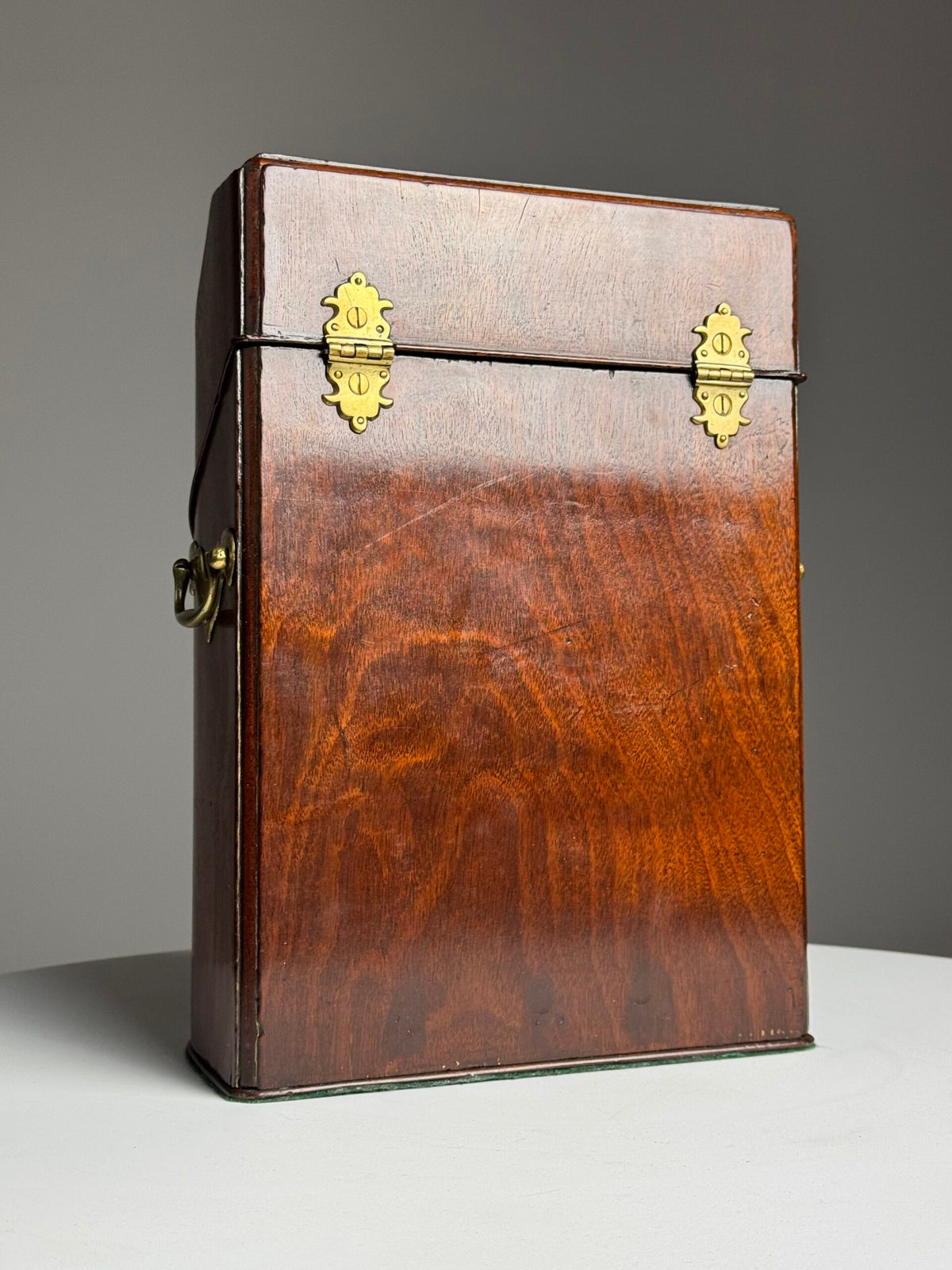 18th Century English Mahogany Cutlery Box Converted to Letter Holder, photo 14