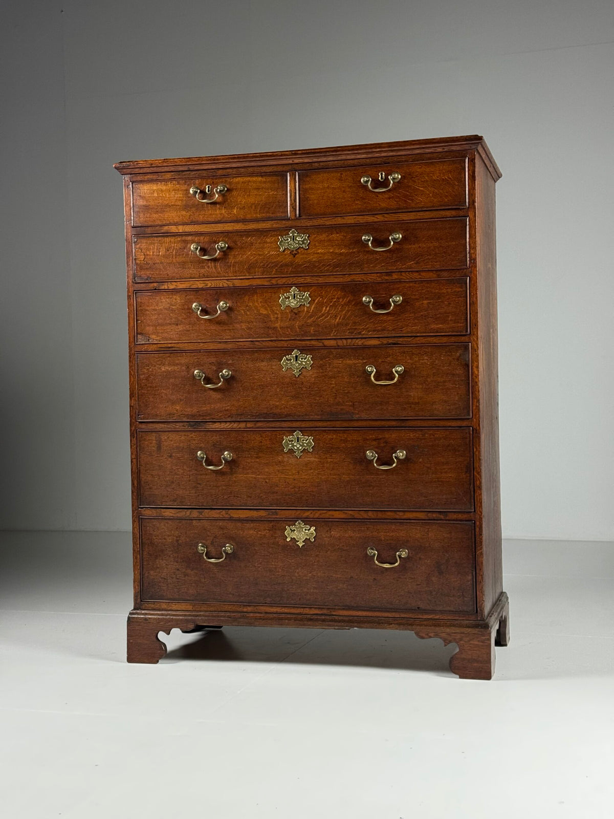 English Oak Tallboy Chest of Drawers, Early 19th Century, photo 22