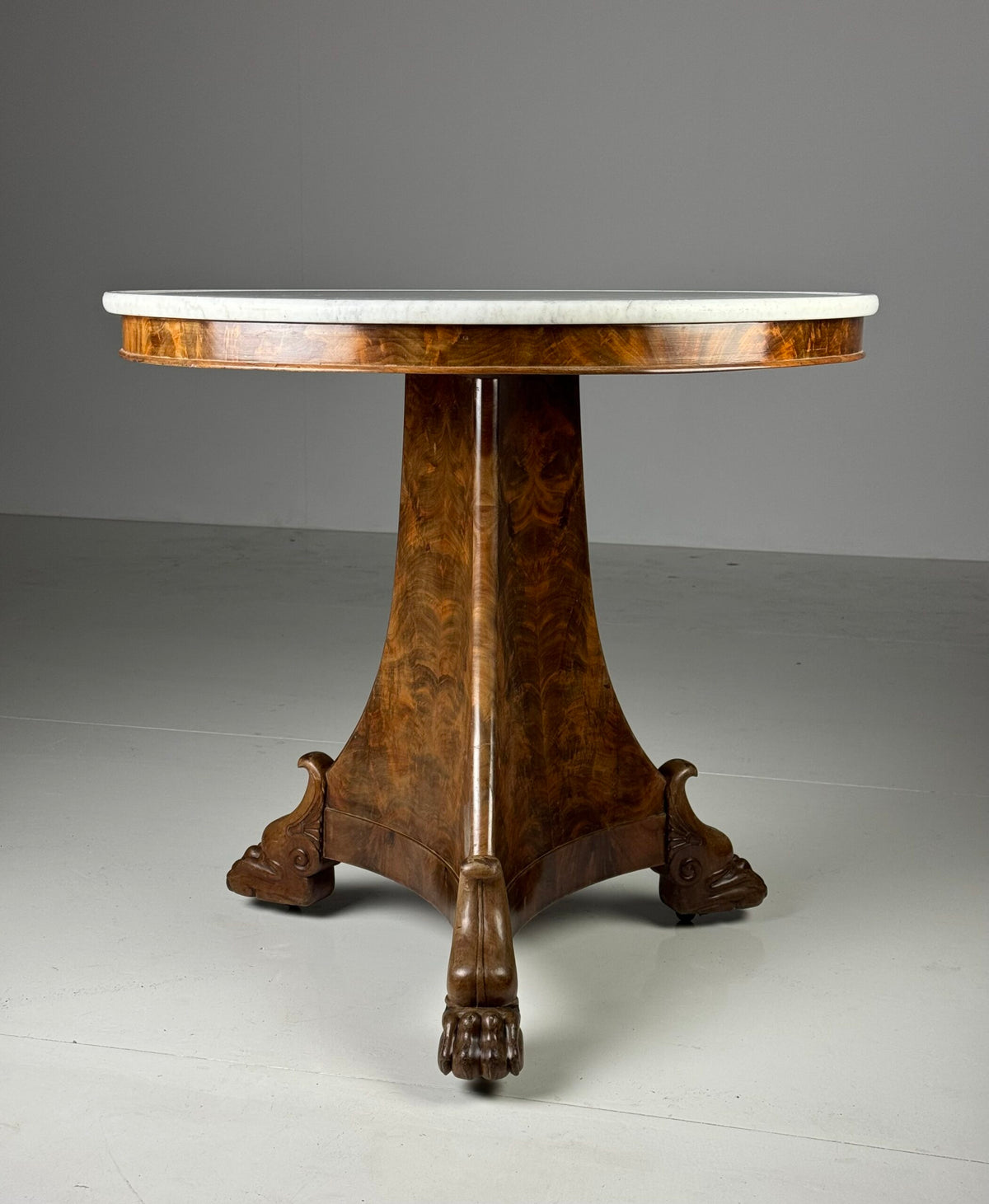 French Empire Mahogany Gueridon Center Table, Early 19th Century, photo 7