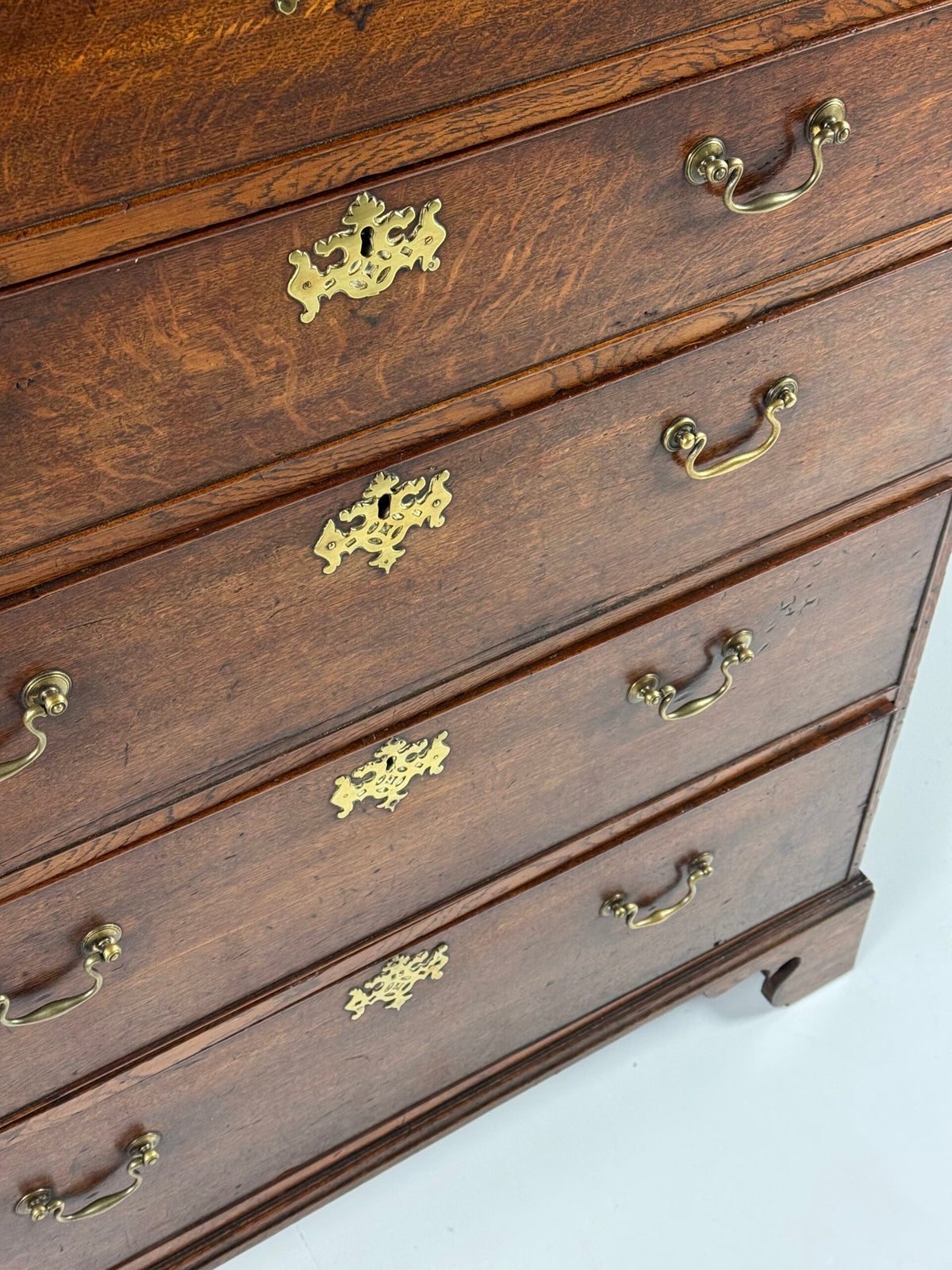 English Oak Tallboy Chest of Drawers, Early 19th Century, photo 14