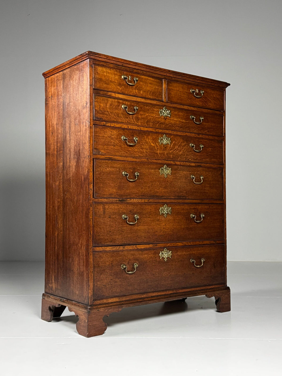 English Oak Tallboy Chest of Drawers, Early 19th Century, photo 8