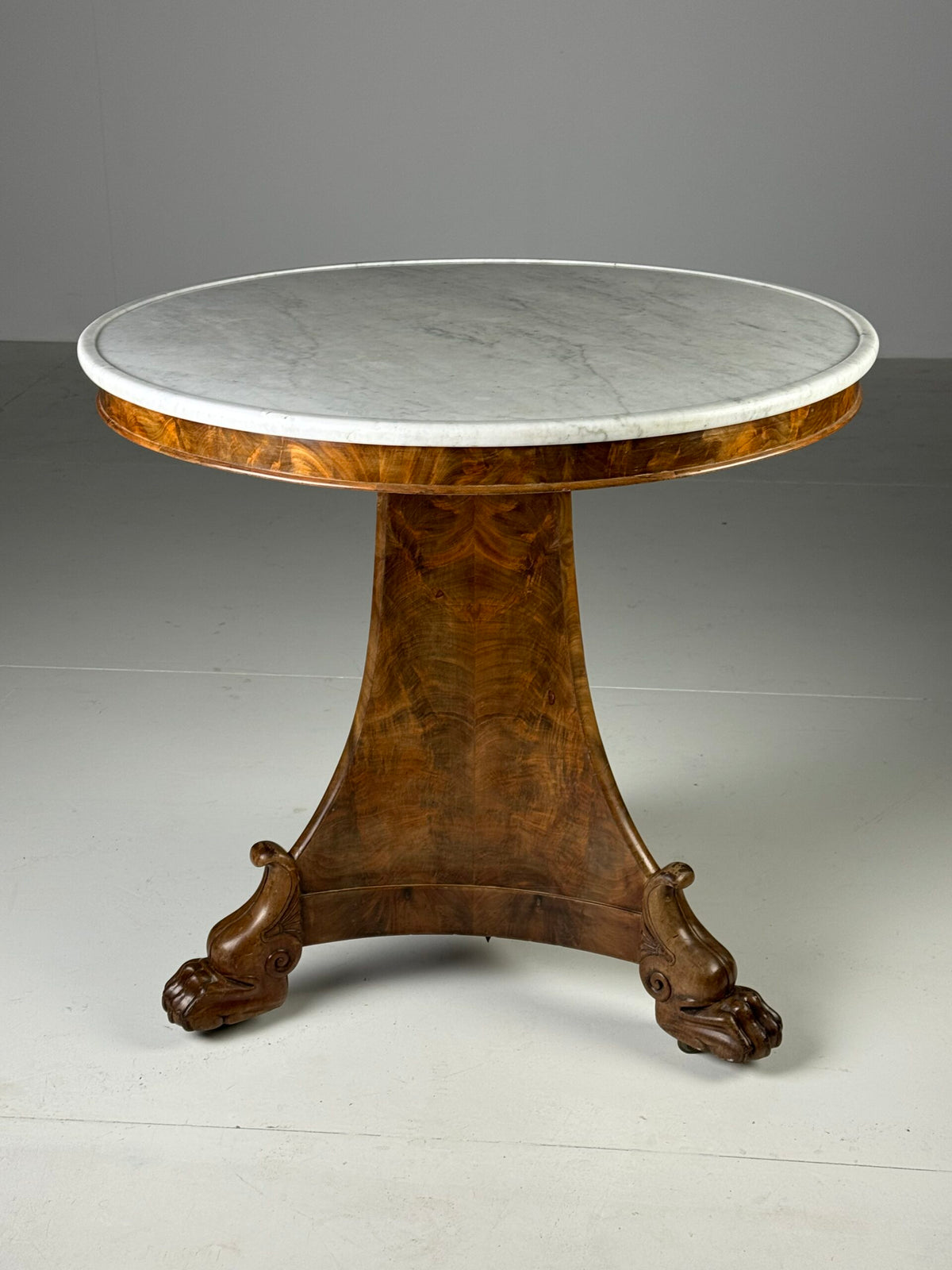 French Empire Mahogany Gueridon Center Table, Early 19th Century, photo 18