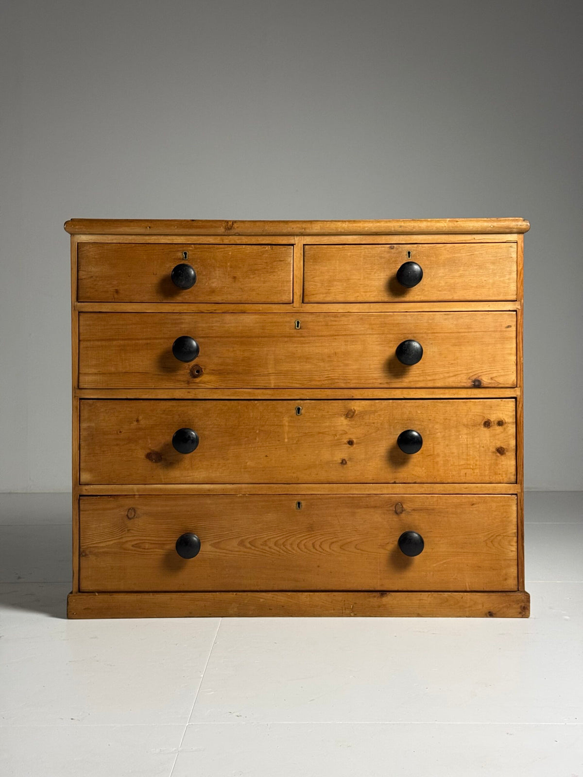 English Solid Pine Chest of Drawers, 19th Century, photo 14