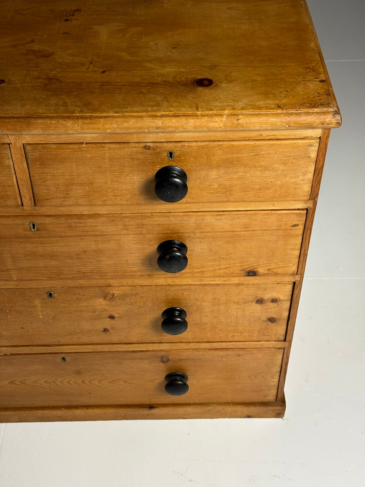 English Solid Pine Chest of Drawers, 19th Century, photo 13