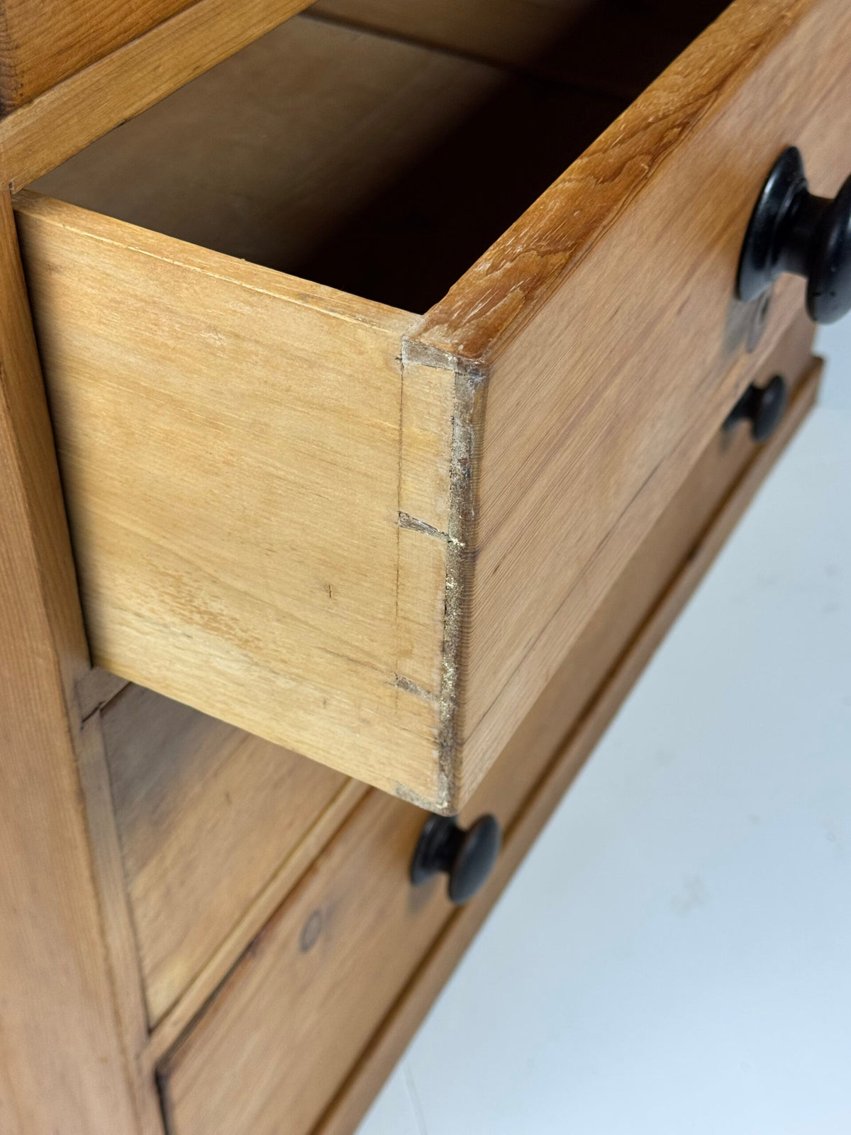 English Solid Pine Chest of Drawers, 19th Century, photo 7