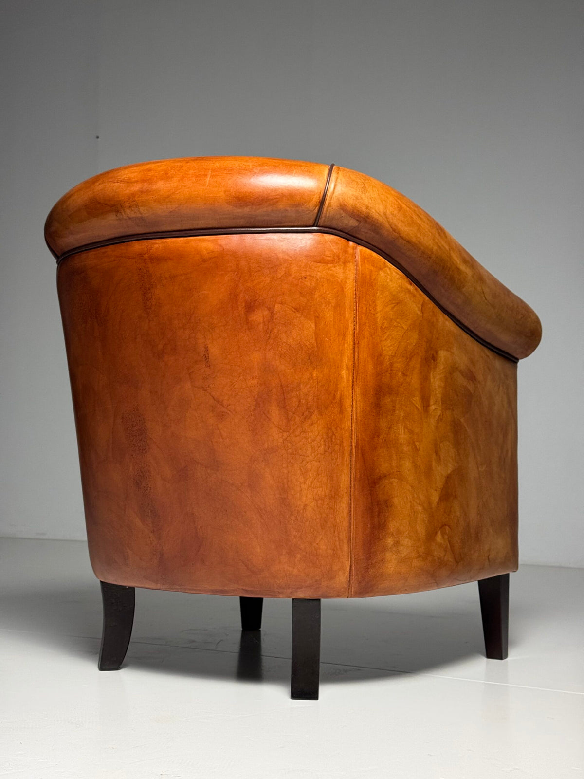 Pair of Sheepskin Club Armchairs in New Condition, photo 12