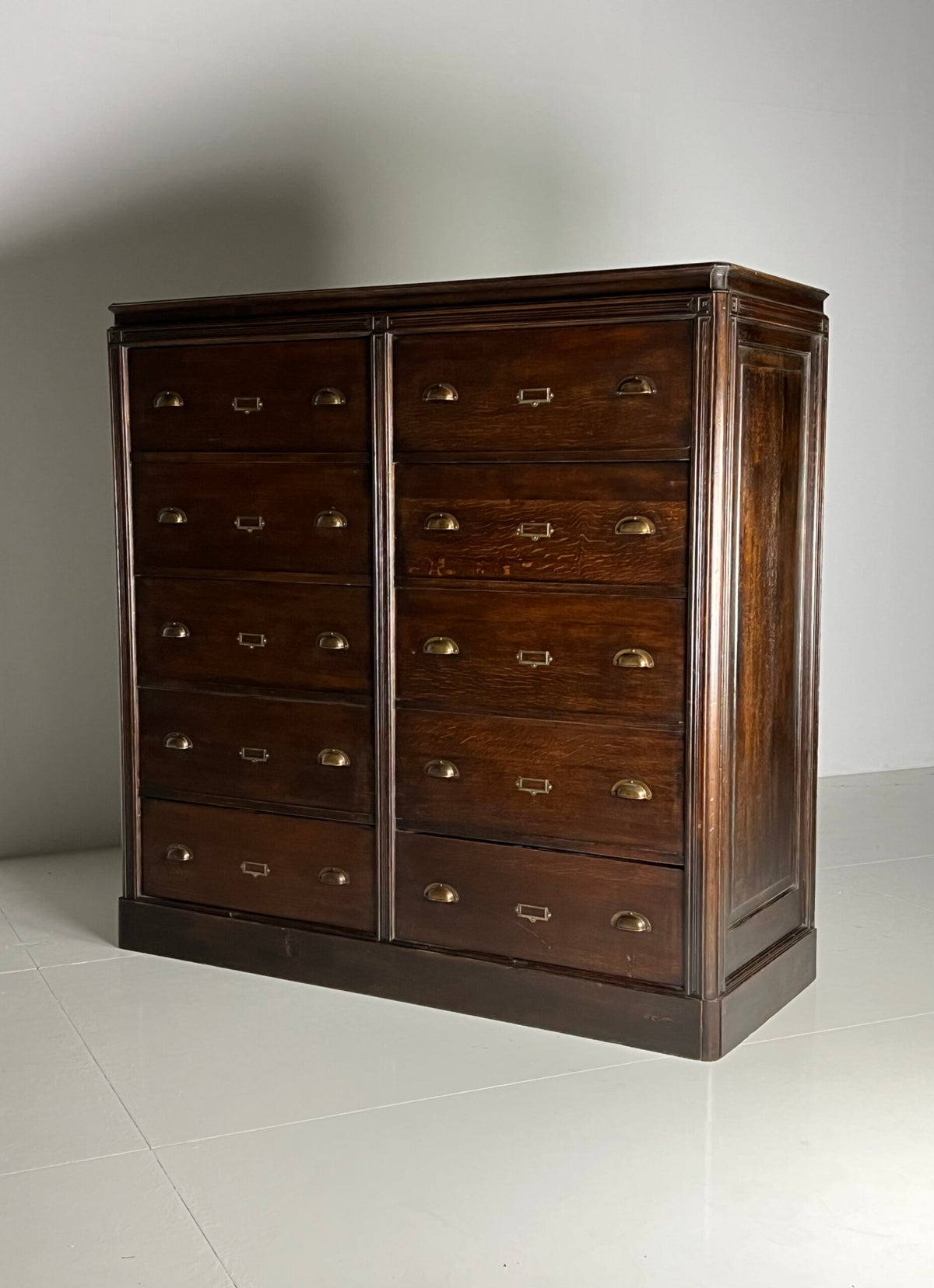Solid Oak Apothecary Cabinet, Belgium c. 1900, photo 16