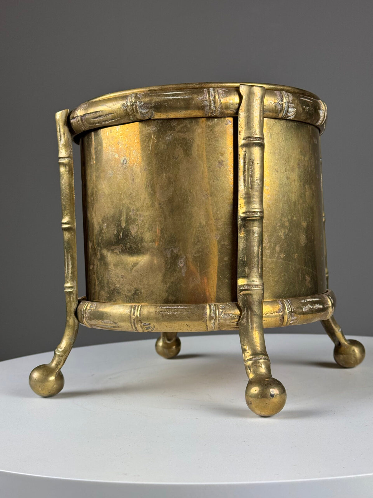 French Faux Bamboo Wine Cooler, Mid 20th Century, photo 6