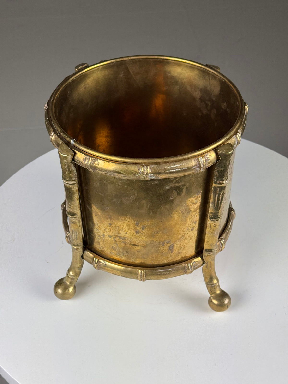 French Faux Bamboo Wine Cooler, Mid 20th Century, photo 4