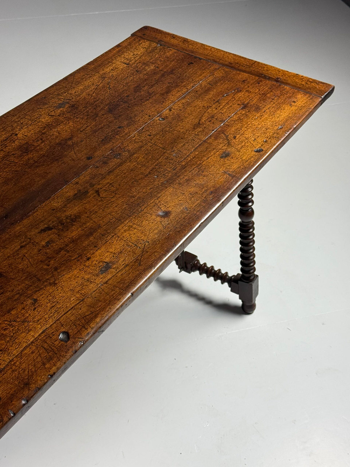 Spanish Walnut Console Table or Writing Table, 18th Century, photo 27