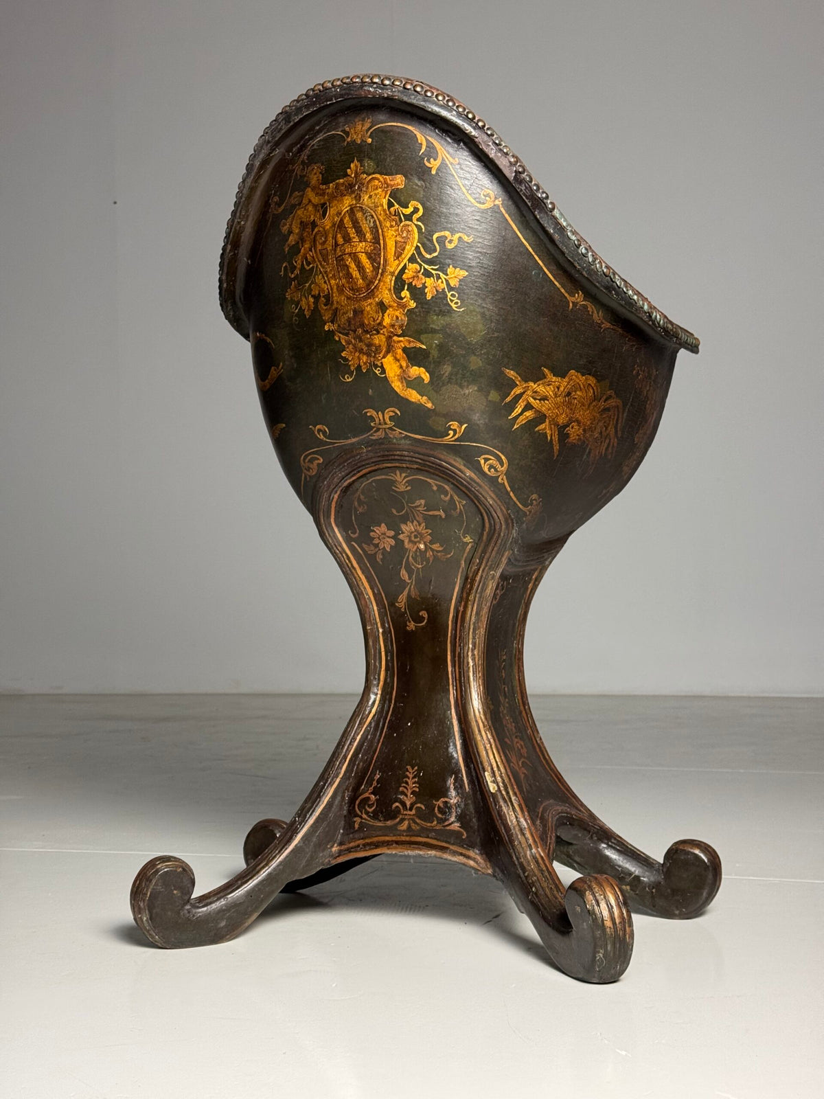 Venetian Gondola Chair with Original Polychrome, 18th Century, photo 2