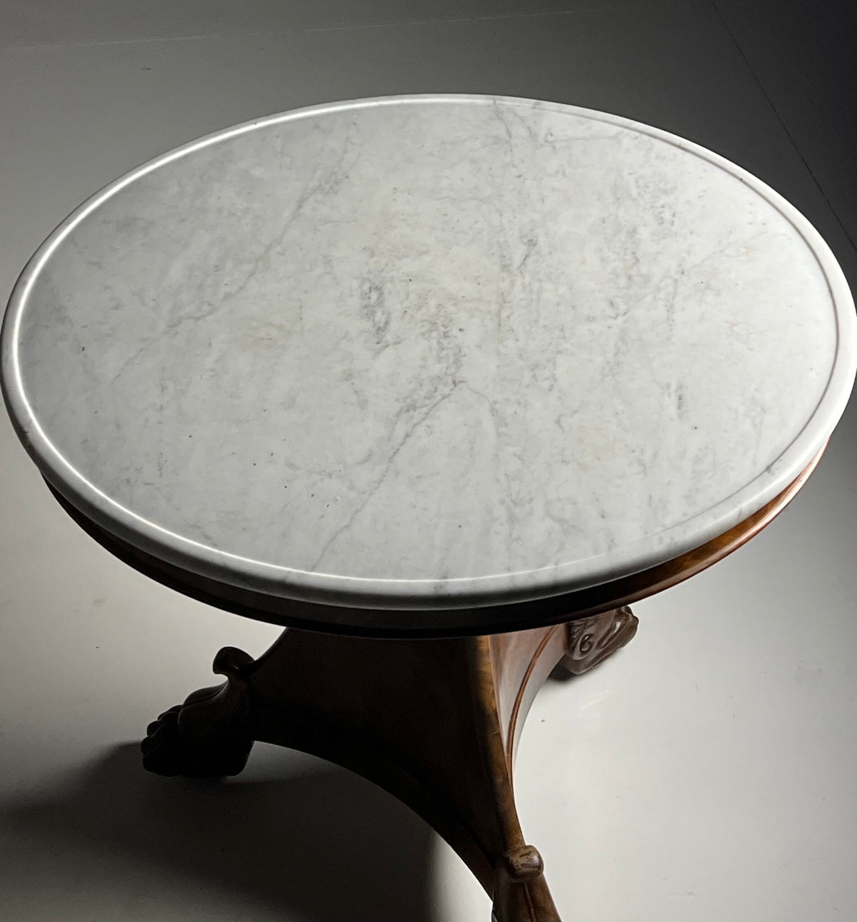French Empire Mahogany Gueridon Center Table, Early 19th Century, photo 5