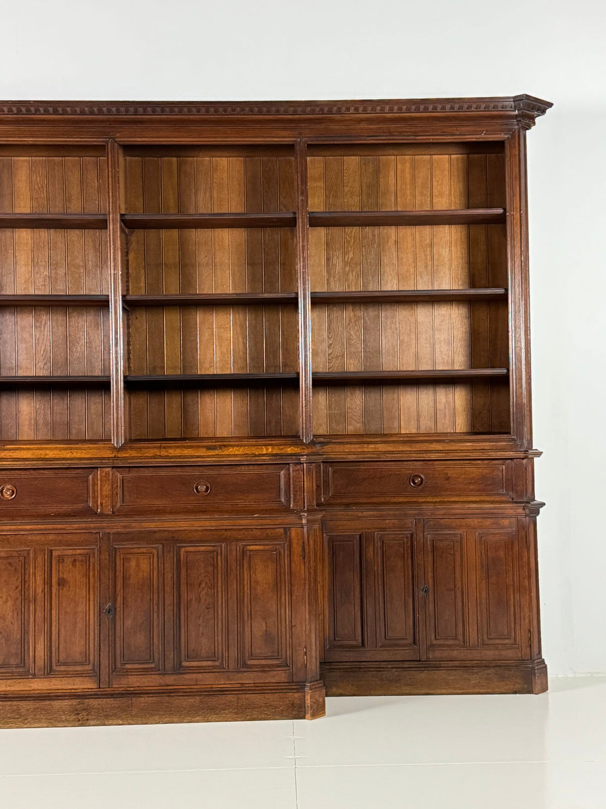 Giant Belgian Oak Library Bookcase, 1950s to 1960s, photo 8