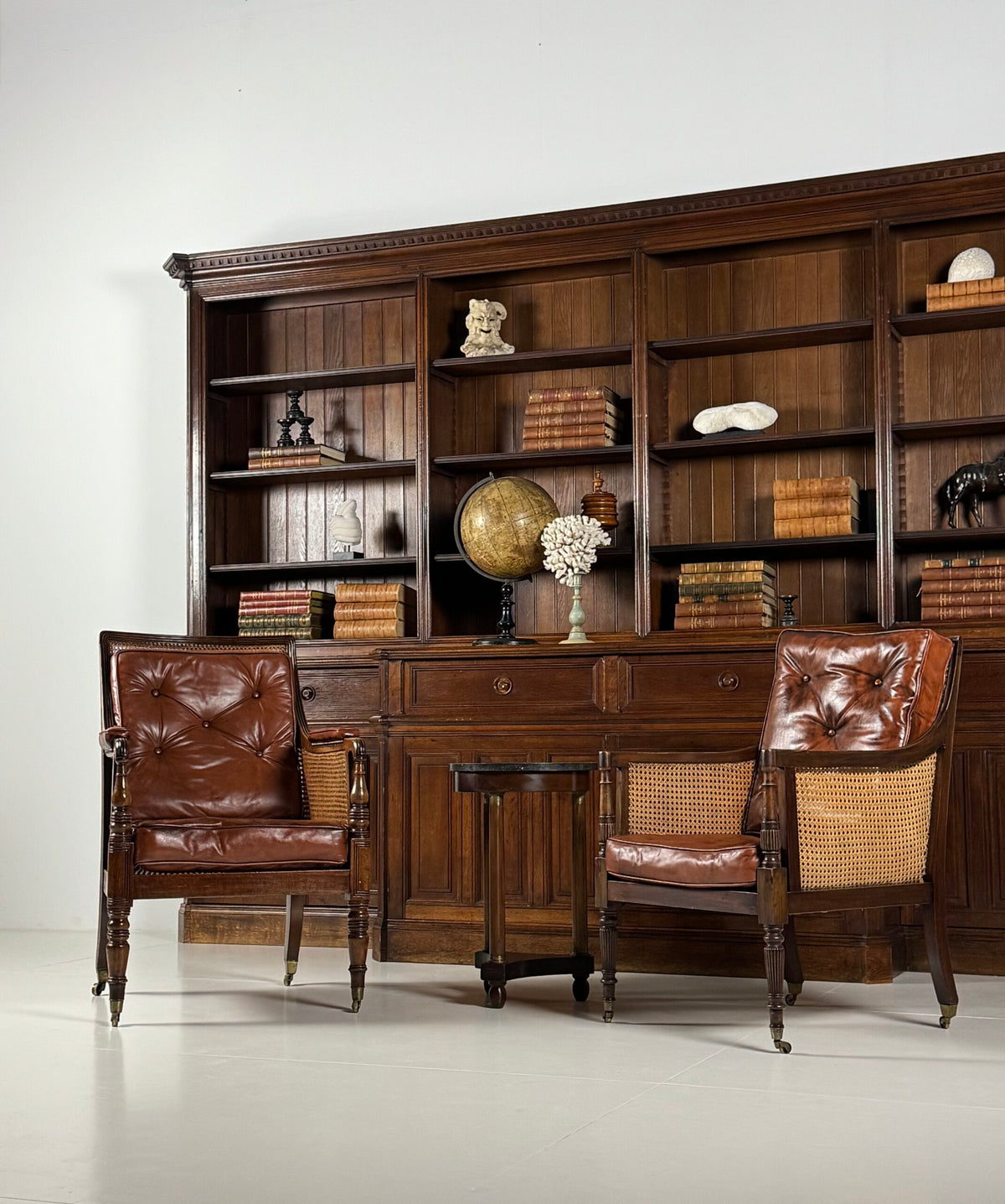 Giant Belgian Oak Library Bookcase, 1950s to 1960s, photo 39