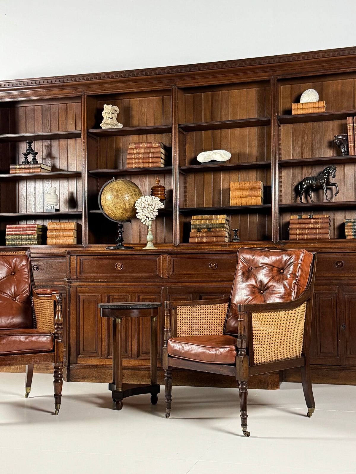 Giant Belgian Oak Library Bookcase, 1950s to 1960s, photo 44
