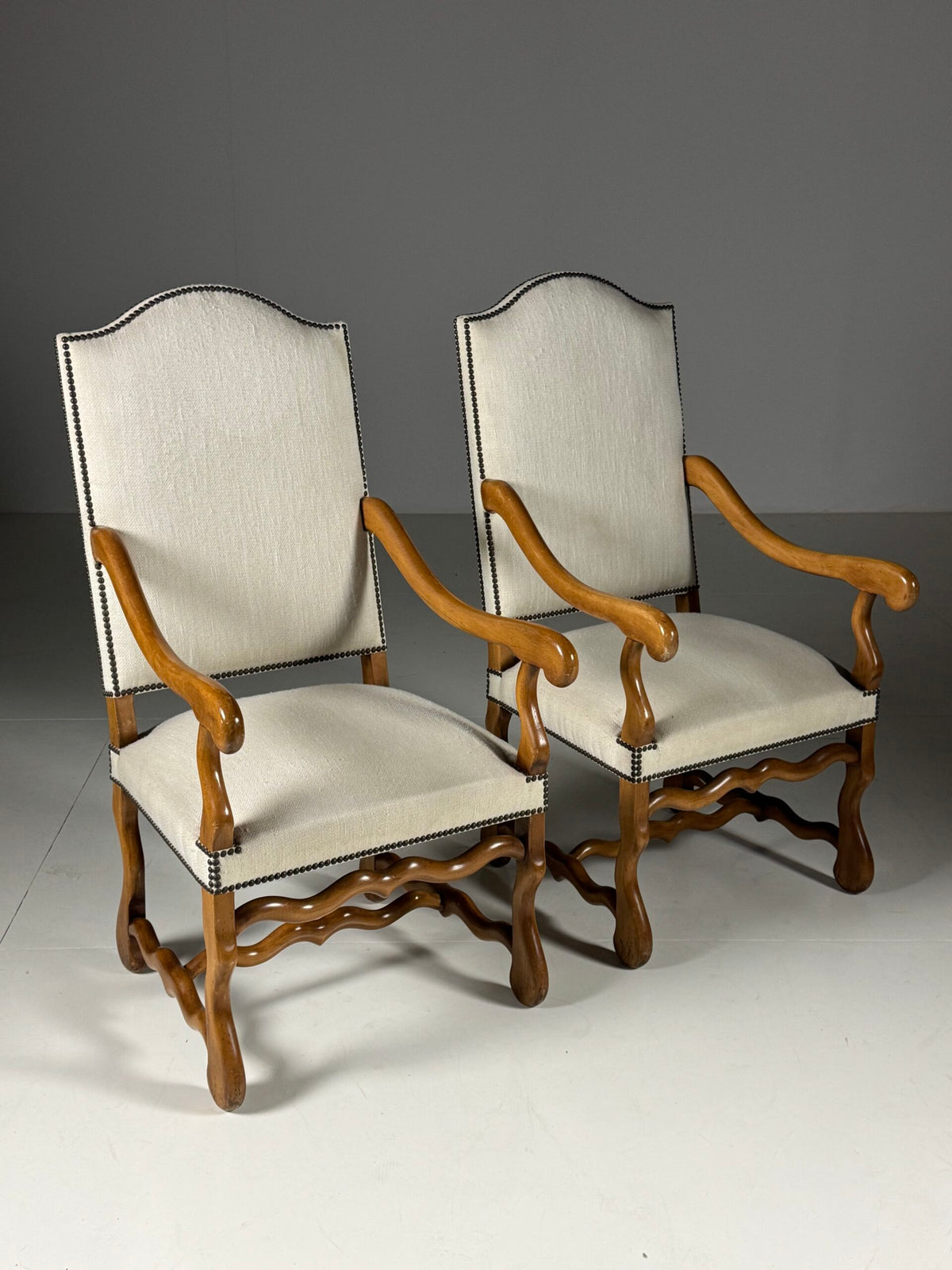 Set of Two Os de Mouton Dining Chairs, France, photo 2