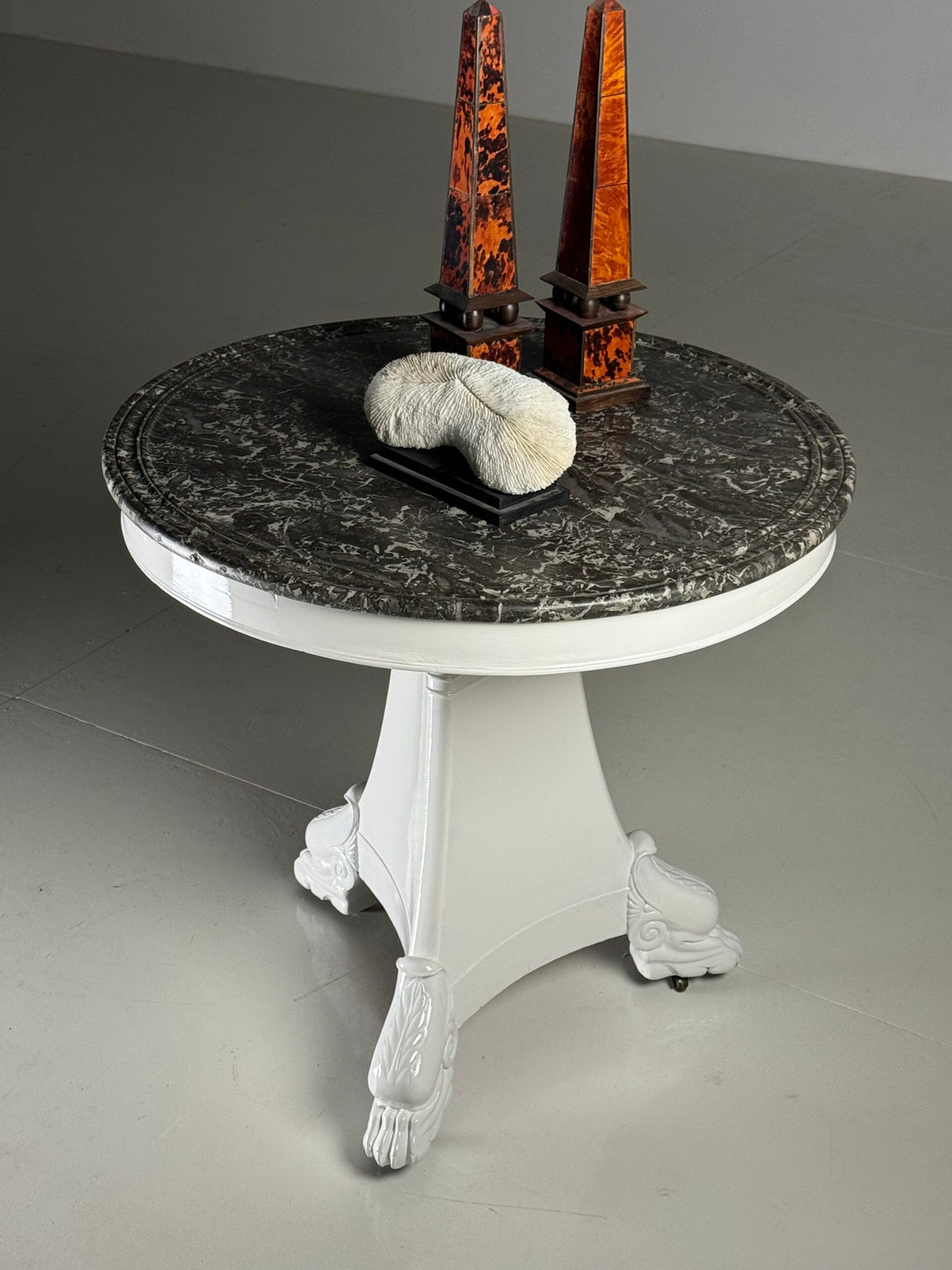 Early 19th Century White Painted Gueridon Center Table, France, photo 21