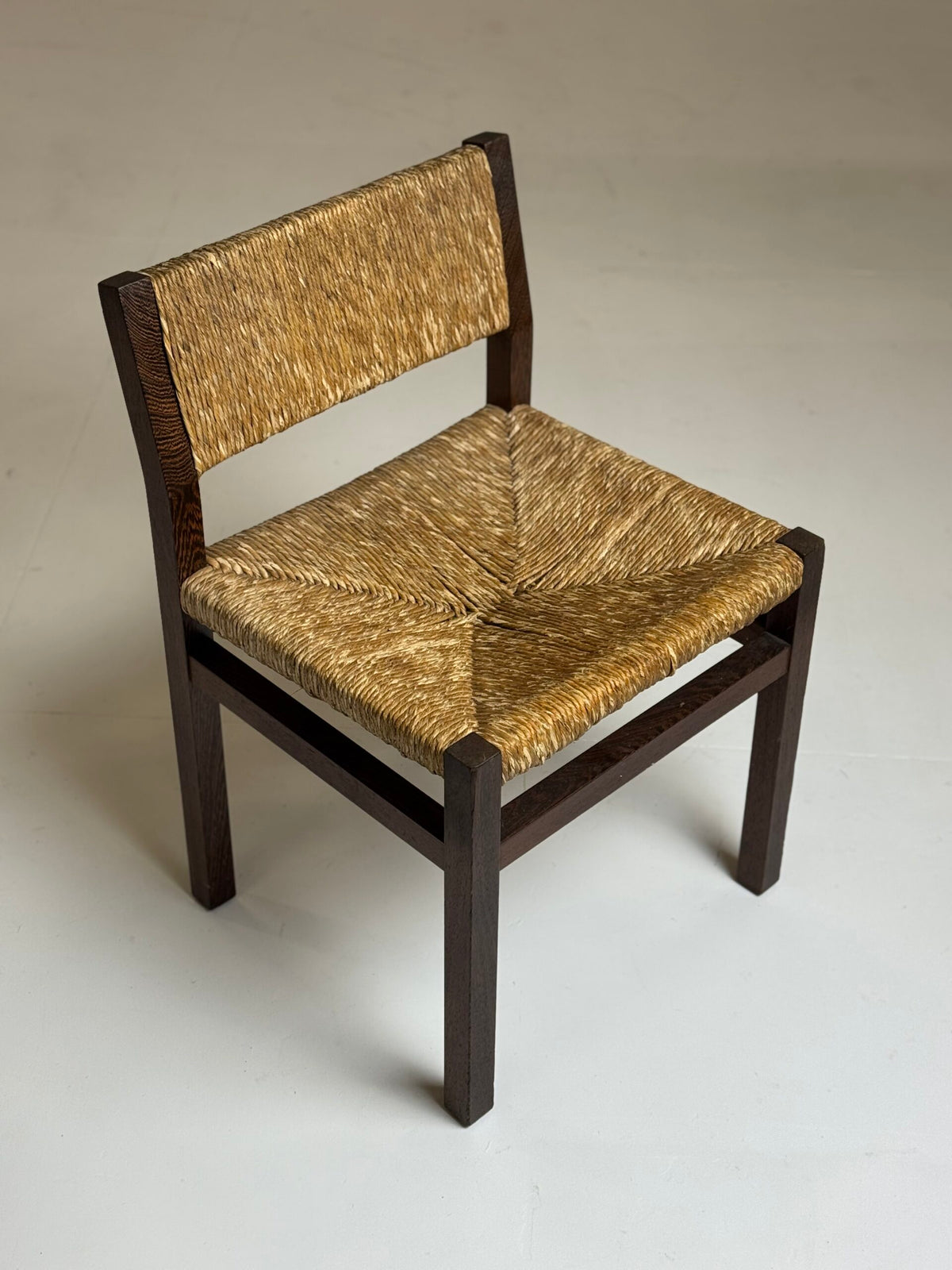 Set of Six Martin Visser Dining Chairs with Rush Seats, 1970s, photo 2