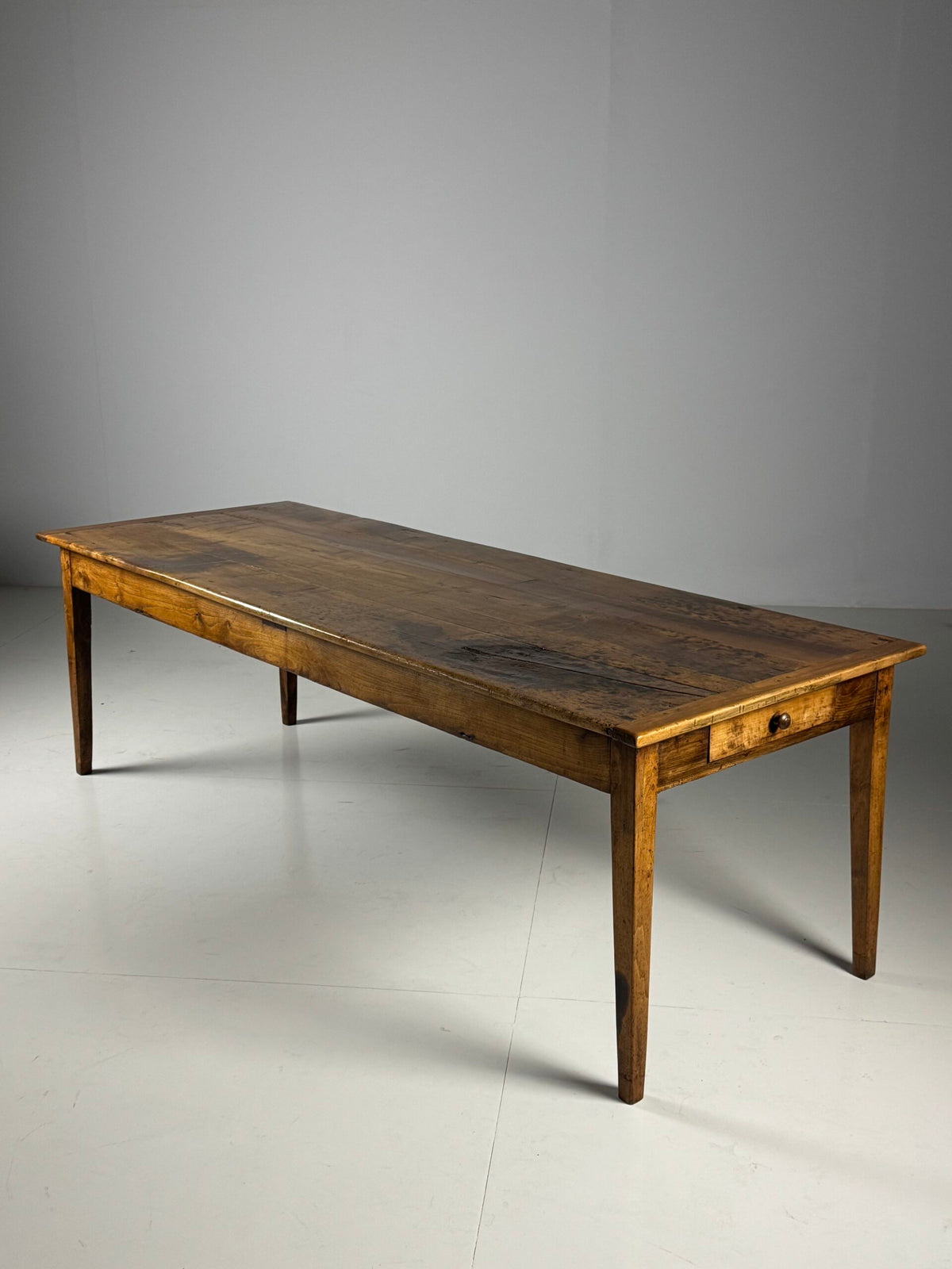 French Farmhouse Dining Table with End Drawers, Early 19th Century, photo 24