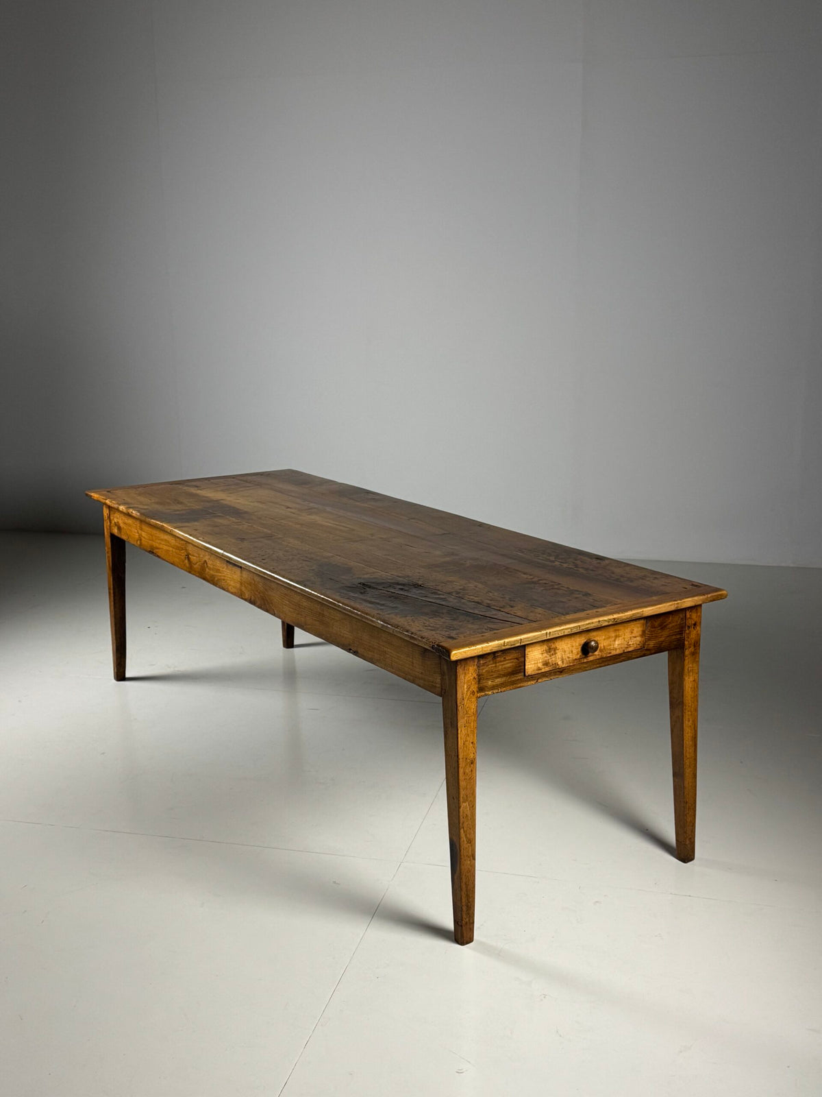 French Farmhouse Dining Table with End Drawers, Early 19th Century, photo 23