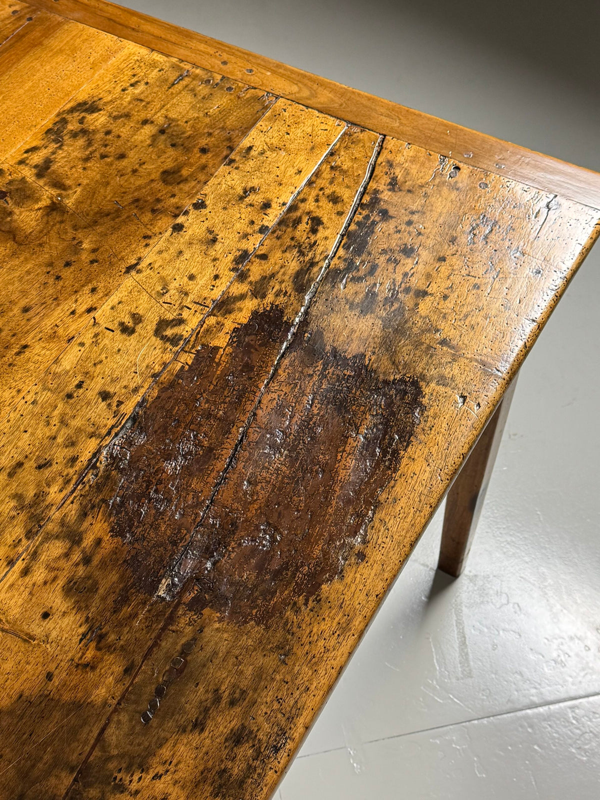 French Farmhouse Dining Table with End Drawers, Early 19th Century, photo 10