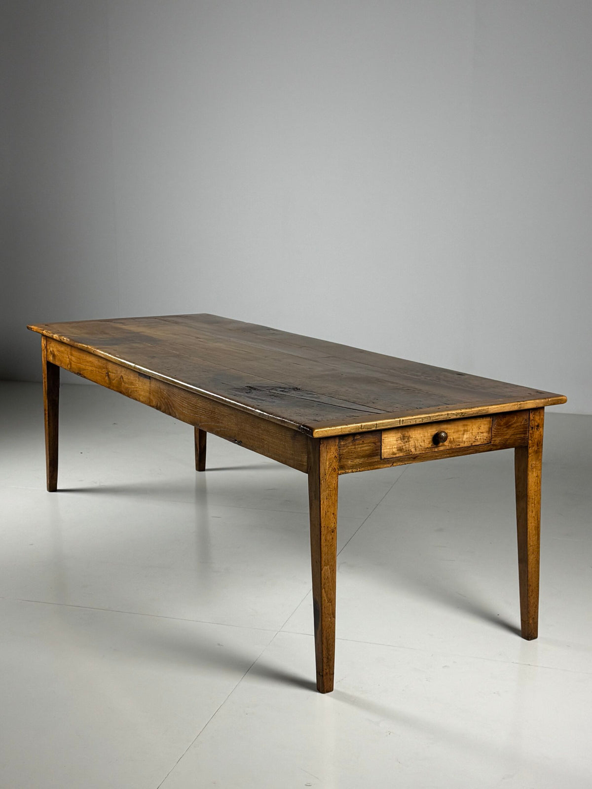 French Farmhouse Dining Table with End Drawers, Early 19th Century, photo 2