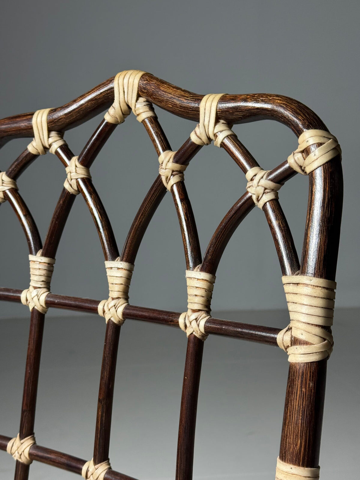 Set of Four Vintage Bentwood Dining Chairs with Bamboo Look, photo 12
