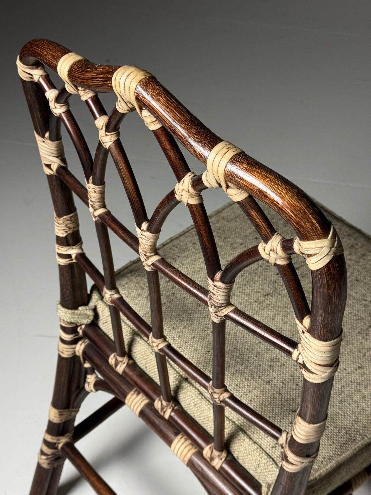 Set of Four Vintage Bentwood Dining Chairs with Bamboo Look, photo 10