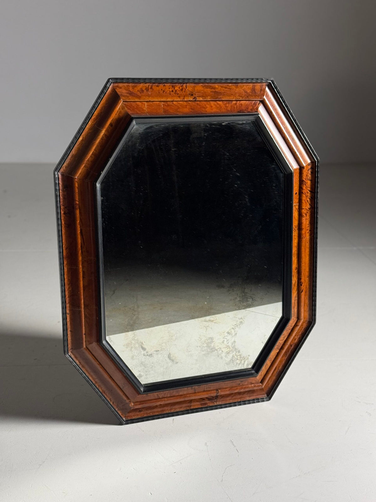 Dutch or Flemish Tortoiseshell Ripple Frame Mirror, Early 20th Century, photo 2