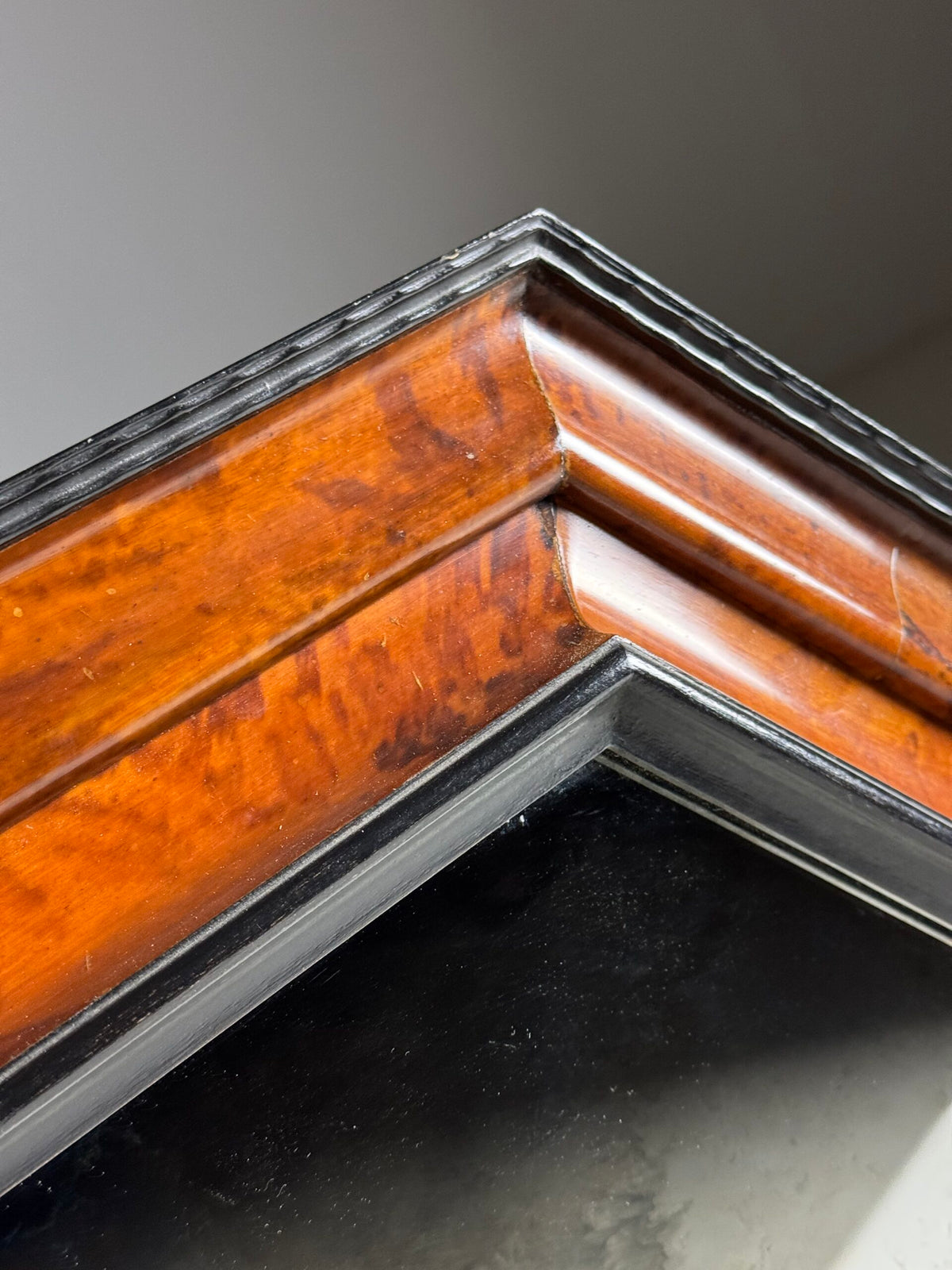 Dutch or Flemish Tortoiseshell Ripple Frame Mirror, Early 20th Century, photo 10