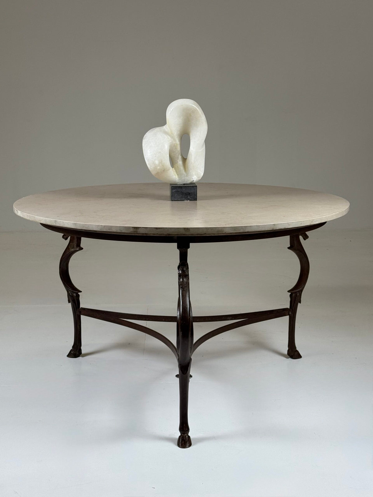 1970s Gilbert Poillerat Style Dining Table with Seahorses, photo 2