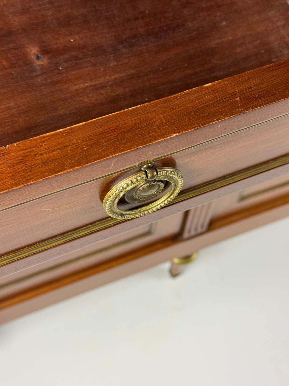 French Louis XVI Style Mahogany Sideboard with Marble Top, photo 14