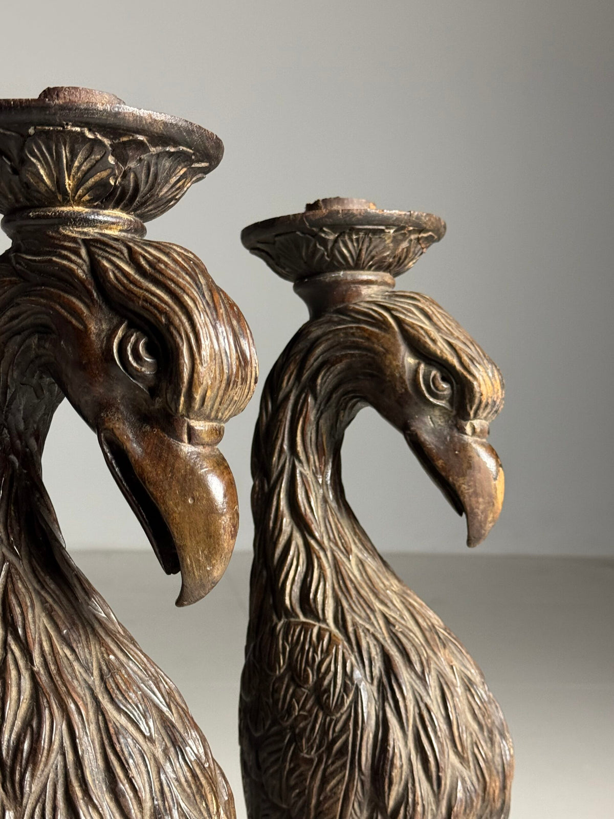 Pair of Hand Carved Wooden Eagles, France c. 1800, photo 10