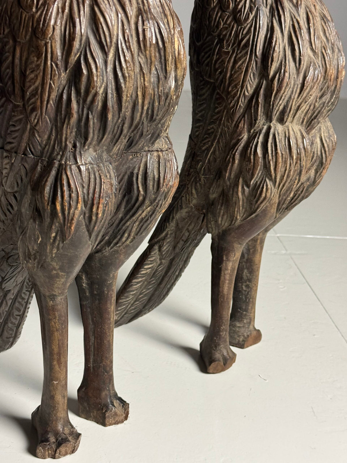 Pair of Hand Carved Wooden Eagles, France c. 1800, photo 9