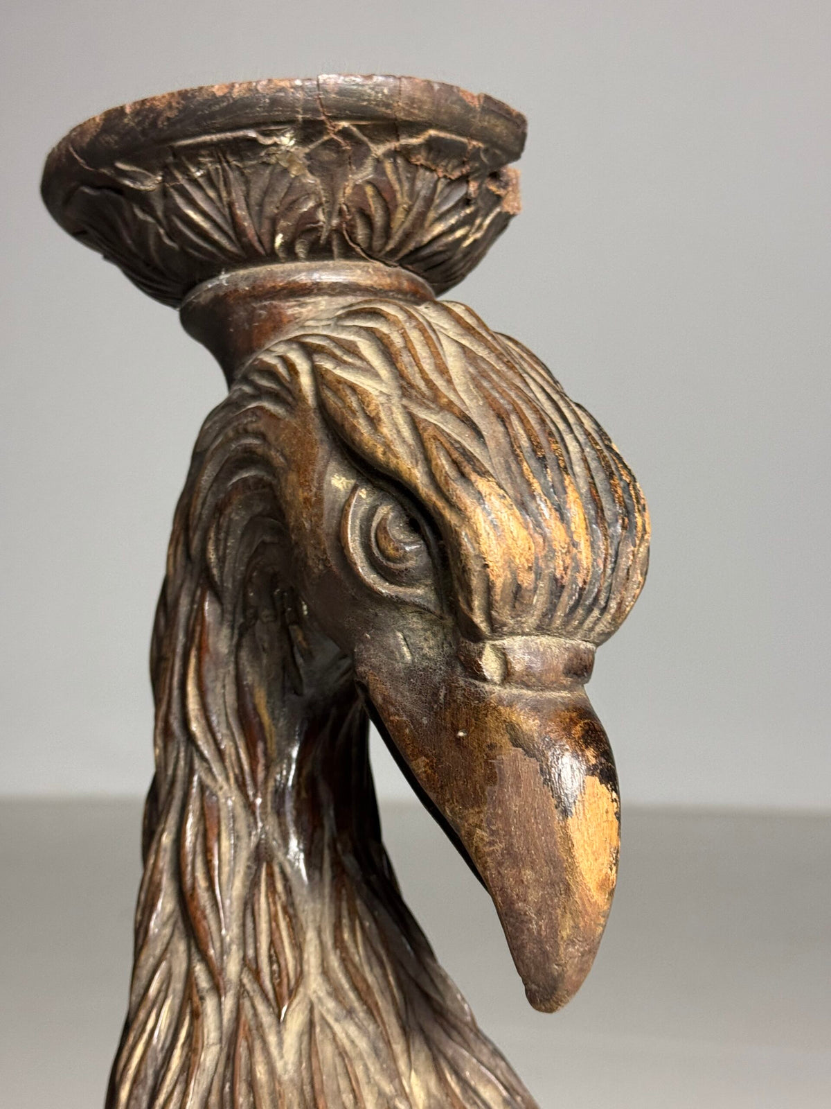 Pair of Hand Carved Wooden Eagles, France c. 1800, photo 8