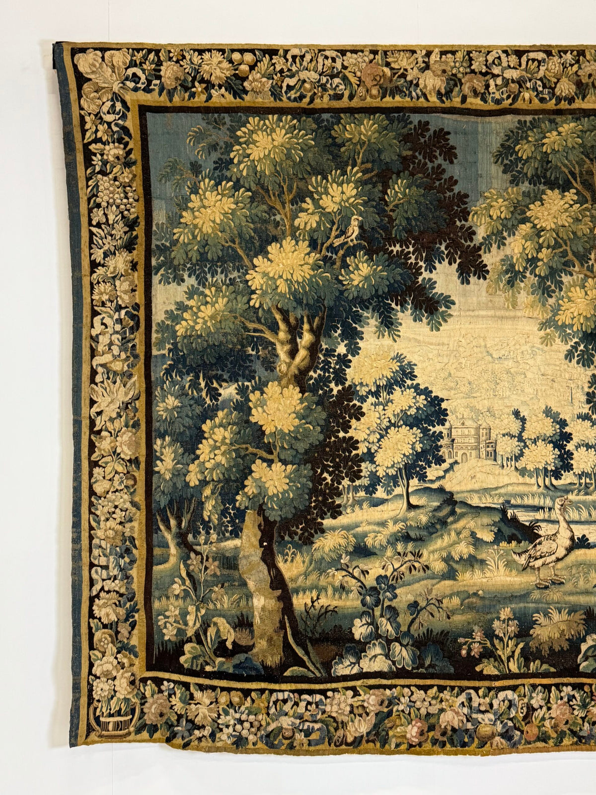Large French Tapestry of an Exotic Chateau Garden, 18th Century, photo 5