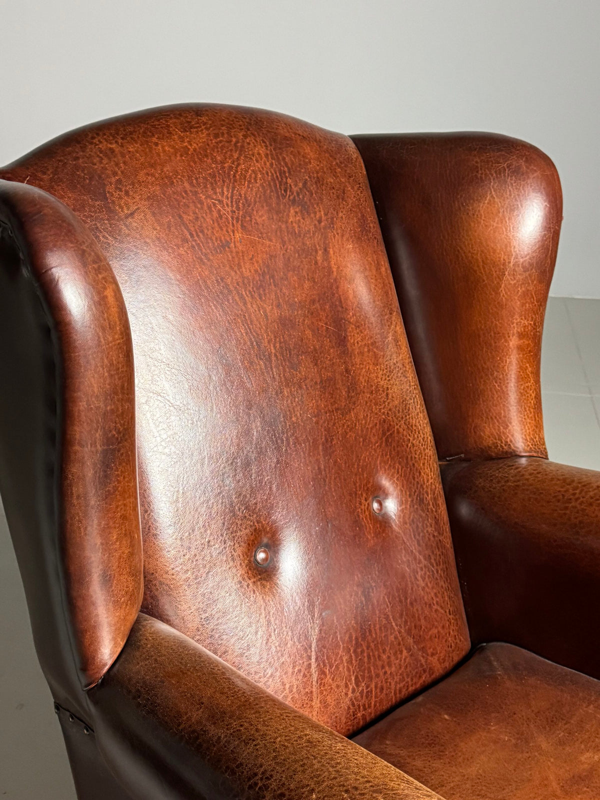 Sheepskin Wingback Club Armchair, photo 18