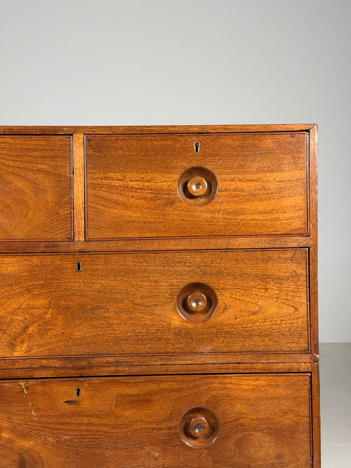 Anglo-Indian Teak Campaign Chest of Drawers, 19th Century, photo 19