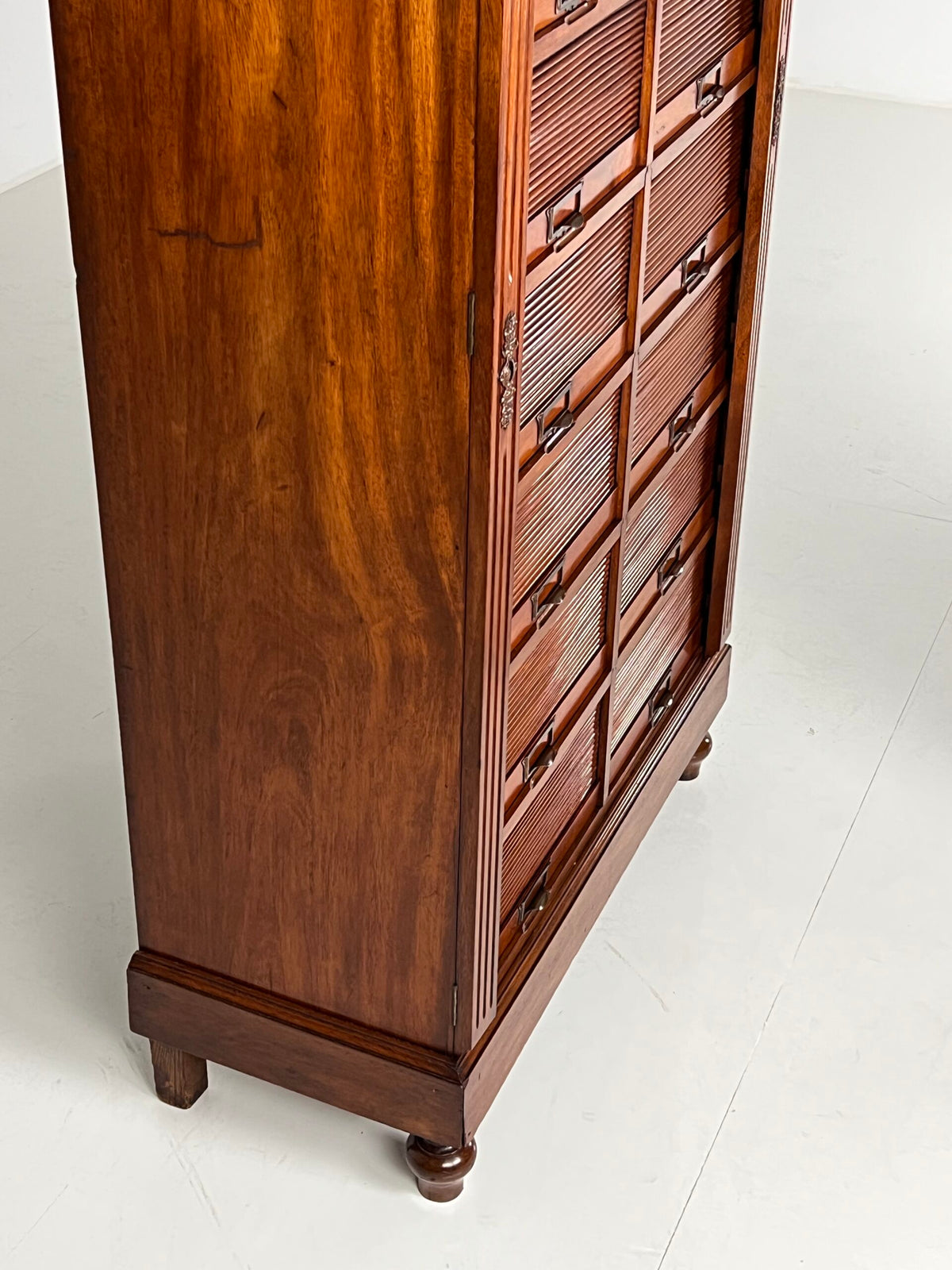 Mahogany Filing Cabinet with Roller Shutters, Belgium, Early 20th Century, photo 3