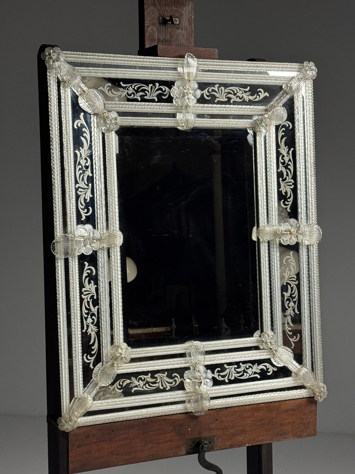 Venetian Murano Glass Mirror, 1950s, photo 1