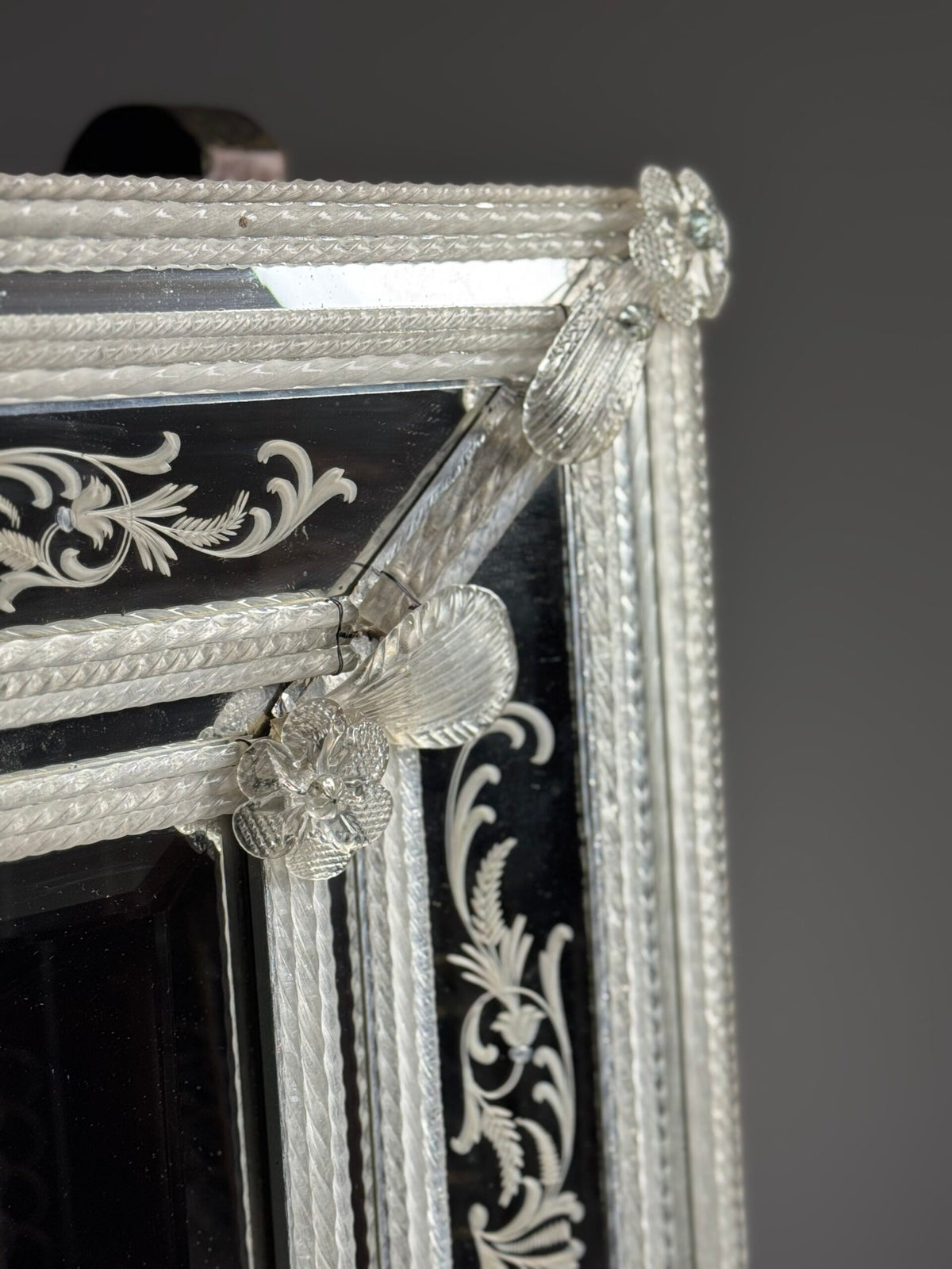 Venetian Murano Glass Mirror, 1950s, photo 19
