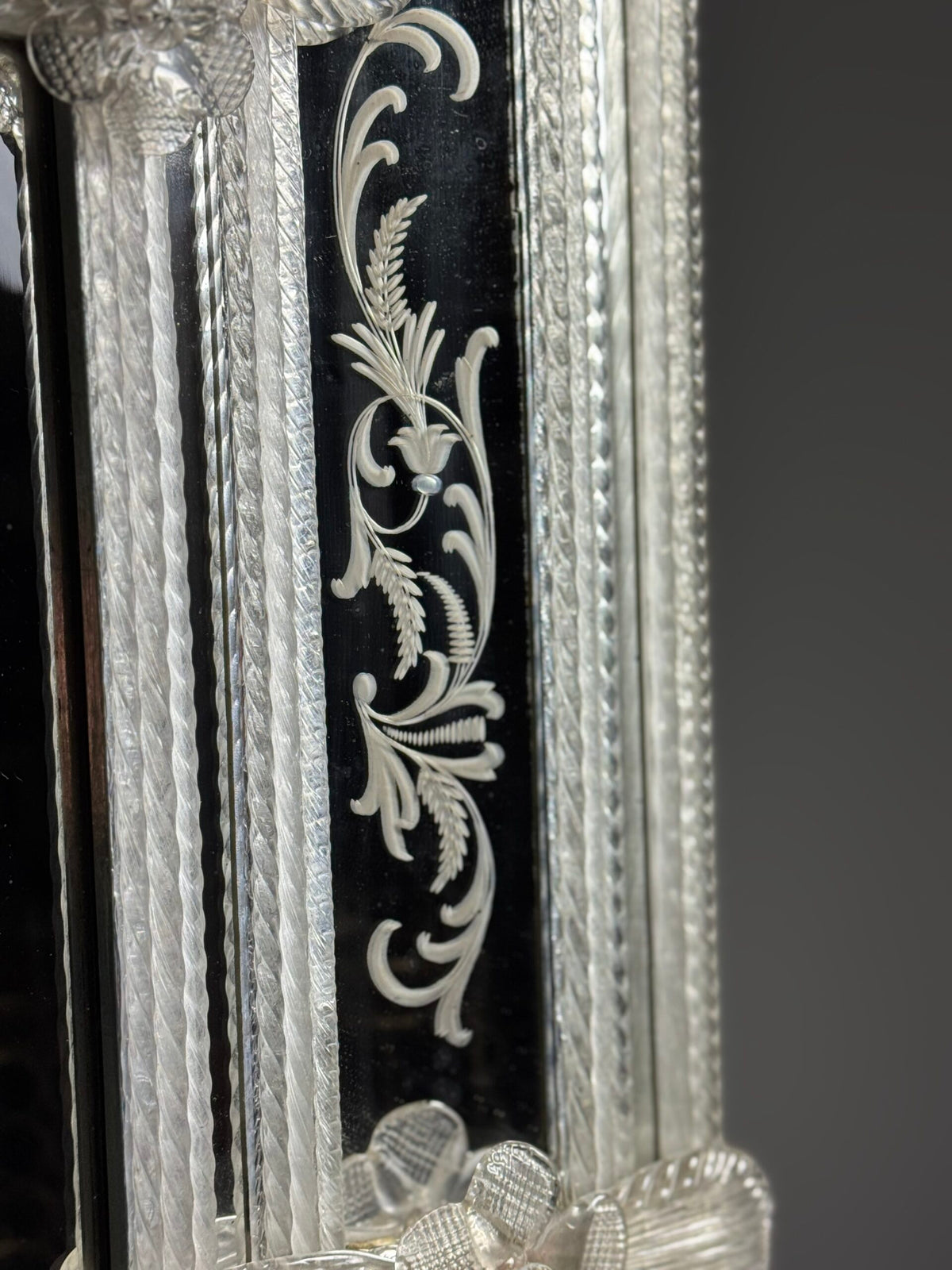 Venetian Murano Glass Mirror, 1950s, photo 17