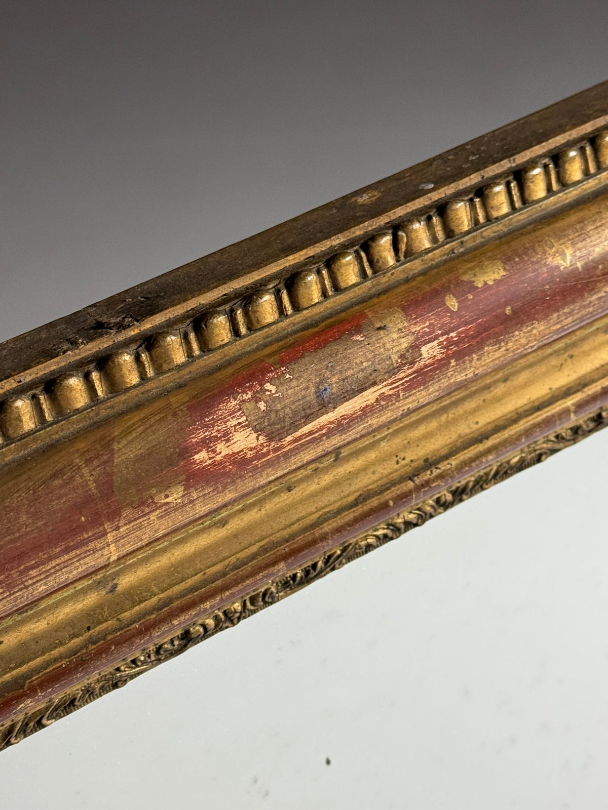 French Gilt Mirror with Original Mercury Glass, 19th Century, photo 13