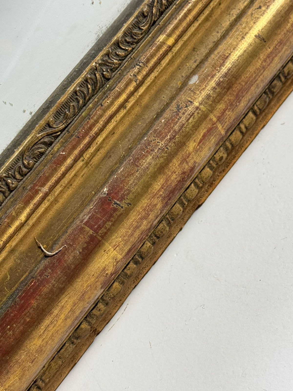 French Gilt Mirror with Original Mercury Glass, 19th Century, photo 10