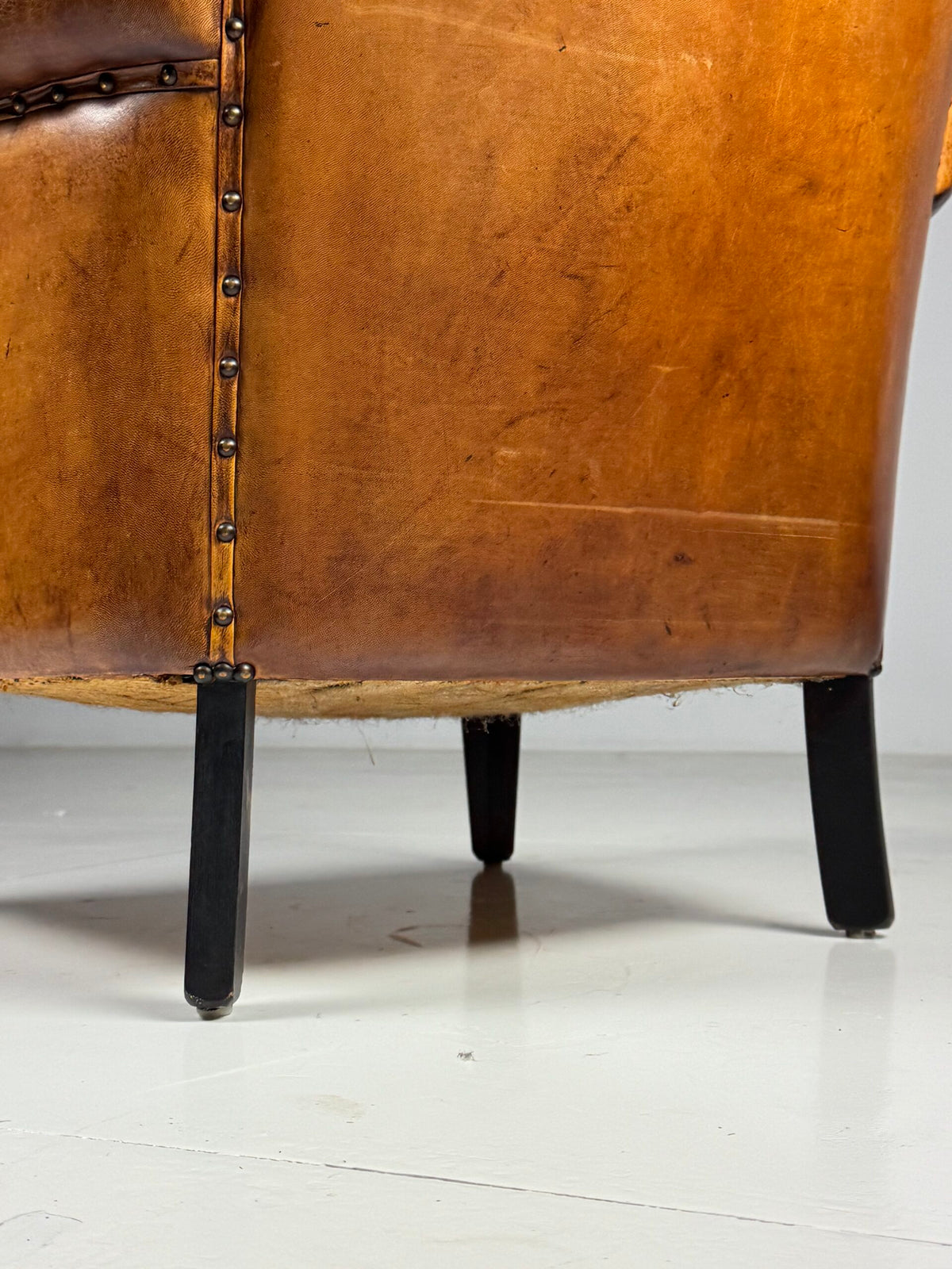 Sheepskin Club Armchair, 1990s, photo 8