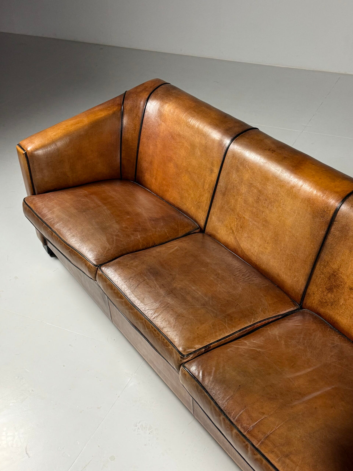 Art Deco Style Sheepskin Three Seater Sofa by Lounge Atelier, photo 16