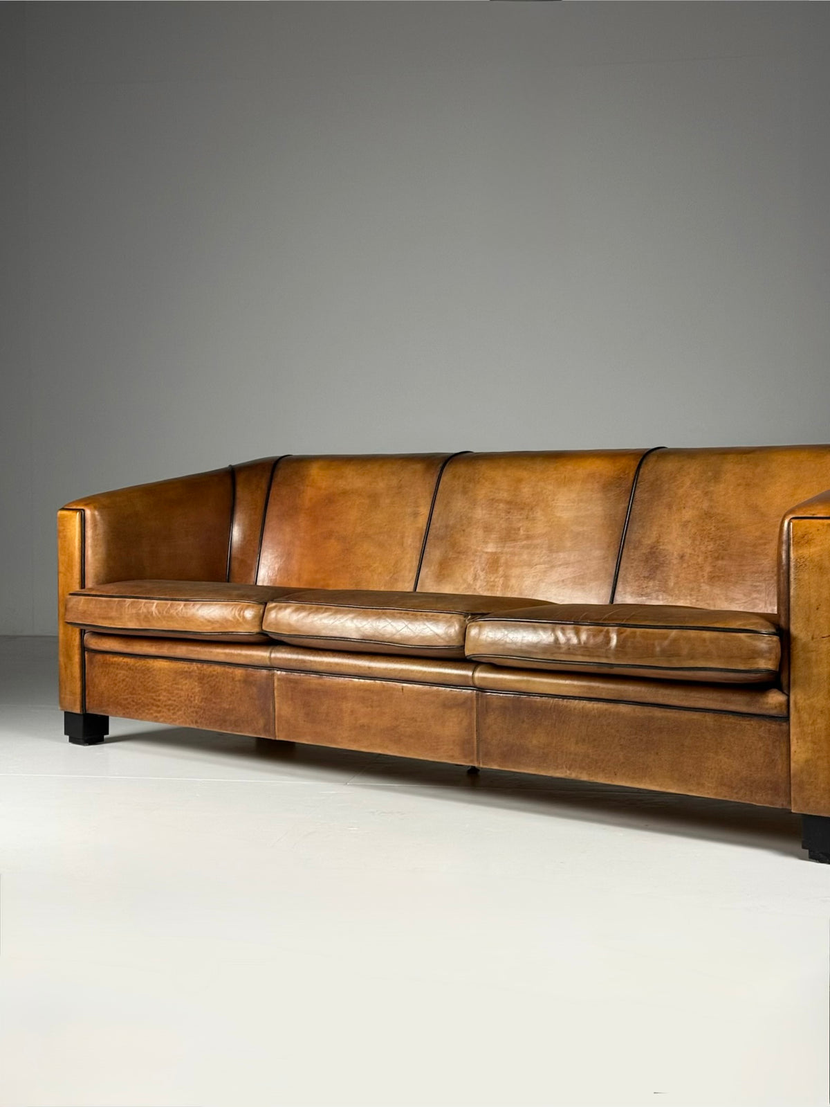 Art Deco Style Sheepskin Three Seater Sofa by Lounge Atelier, photo 5