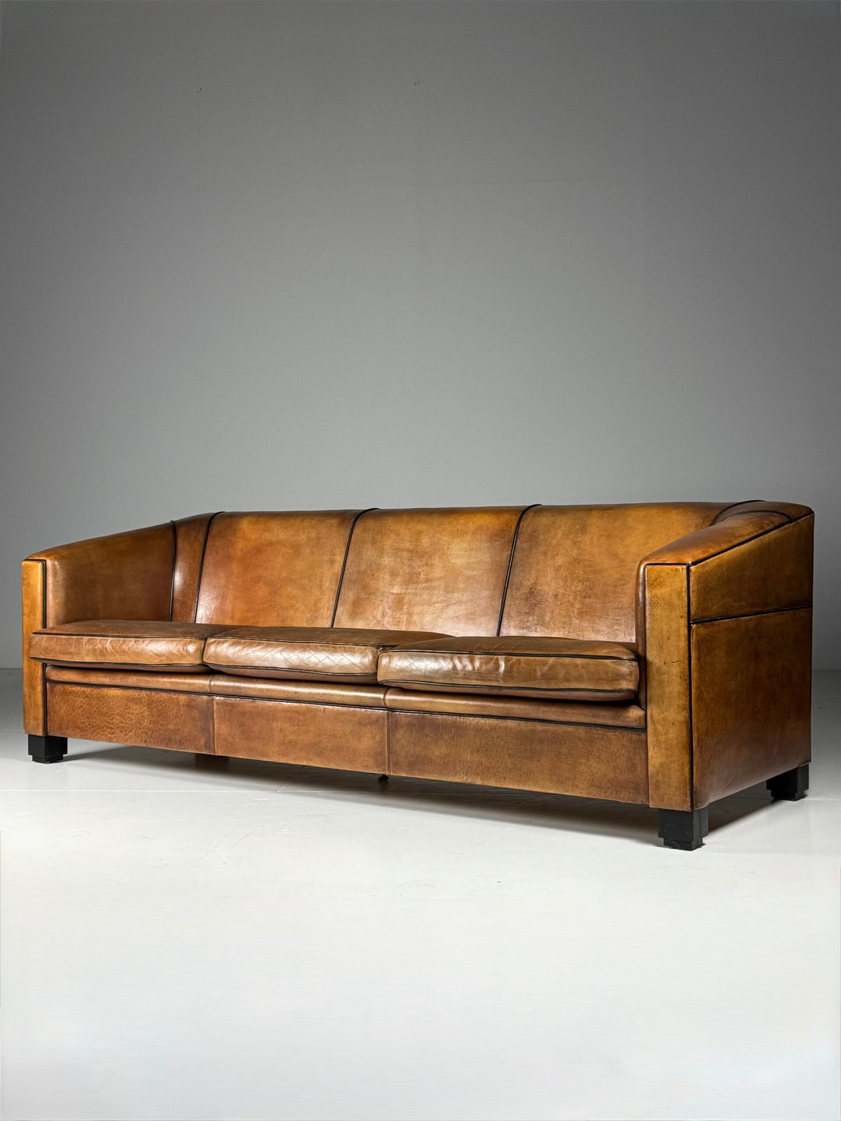 Art Deco Style Sheepskin Three Seater Sofa by Lounge Atelier, photo 1