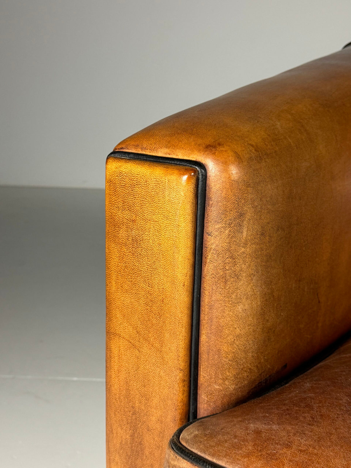 Art Deco Style Sheepskin Three Seater Sofa by Lounge Atelier, photo 3