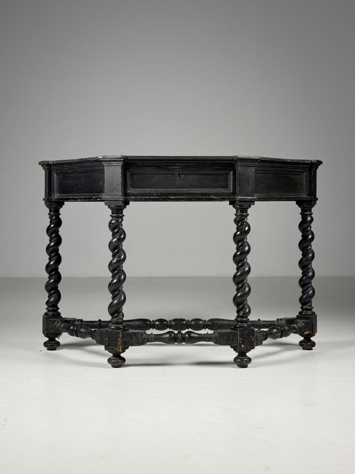 Black Painted French Console Table, Mid 19th Century, photo 17
